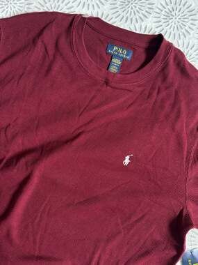 Polo Ralph Lauren Men's Waffle Knit Thermal Long Sleeve Shirt Men’s XL